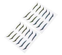 GALPADA 12 paia Strisce Adesive Palpebre Doppie Colorate Blu e Verde per Trucco Occhi Effetto Naturale e Invisibile Adatte Palpebre Cadenti e Diverse Forme per Allargare e Definire lo
