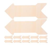 GALPADA 12 Pezzi Cartelli in Legno Vuoti a Forma di Freccia Ritagli di Legno Grezzo per Fai da Te Segnaletica Decorativa da Parete per Artigianato e Allestimenti Interni