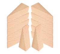 GALPADA 12 Pezzi Fermaporta in Legno Triangolare Resistente all'Usura, Cuneo in Legno Duro Multifunzionale Design Antiscivolo, Come Door Draft Stopper per Ufficio e Falegnameria