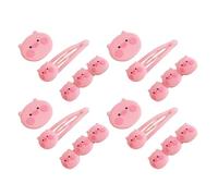 GALPADA 12pezzi Carini Fermacapelli Cartoon Pig per Bambina Accessori per Capelli con Disegni di Maialini Fermagli Modelli Diversi per Capelli Laterali e Frontali