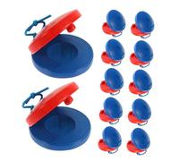 GALPADA 12pezzi Nacchere Musicali per Ragazzo Ragazza Nacchere in Legno Resistenti Strumenti Percussione per Educazione Musicale Precoce