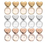 GALPADA 15 Pezzi Fermo Orecchini Cuore in Silicone per Orecchie Cadenti, | Supporto per Gemelli e Pezzi Grandi, Morbido, Facile da Pulire, Accessorio per Creazione Gioielli