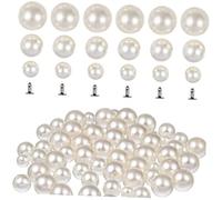GALPADA 150 Paia di Rivetti di Perle per Cucire Scarpe Borchie Decorative di Perle per Abbigliamento Cappelli Rotondi Piccole Perle per Borse per L'Artigianato Delicate Perle