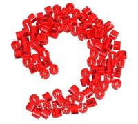 GALPADA 150 Pezzi Marcatori Etichetta Grucce in Plastico Rosso per Negozi e Centri Commerciali, Clip Segnaletiche per Organizzazione Armadi e Aggiornamento Rapido Informazioni