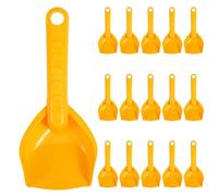 GALPADA 16 pezzi di pale da spiaggia per bambini, palette di sabbia in plastica, giocattolo, sabbiera, giardino, scavo, gioco, bomboniera per bambini, giochi all'aperto, arancione