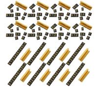 GALPADA 16 Set Cartellini dei Prezzi in Lega di Alluminio e Plastico per Gioielli Color Oro, Supporto per Espositori da Banco Aggiornamento Prezzi Facile, Compatibilità Ampia per Negozi