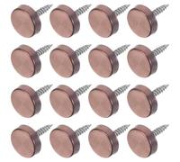 GALPADA 16 Set Viti in Acciaio Inossidabile con Tappi Decorativi per Specchi, Installazione Facile e Sicura, per Ambienti Domestici e Hospitality, Finitura Elegante