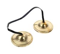 GALPADA 1pezzi Gong Bell For Meditation Simple And Elegant Design Gong Bell For Religious Ceremonies Practical And in Brass