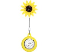 GALPADA 1pezzi Orologio Girasole Con Clip Orologio Da Tasca Retrattile Per Studenti e Professionisti Design Elegante e Pratico Facile Da Leggere Con Quadrante Ampio Accessorio Per e Medici