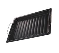 GALPADA 1pezzi Padella per Barbecue da Esterno Vassoio Antiaderente in Acciaio al Carbonio Utensile per Grigliare Carne e Cuocere al Forno capacità per Riunioni Facile da Pulire e Trasport