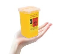 GALPADA 1pezzi Scatola per Smaltimento dei Rasoi di Plastica Abs Scatola per Riciclaggio Sicura e Comoda da Usare e Trasportare Stile Casuale