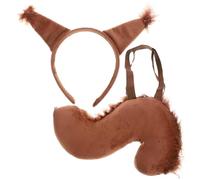 GALPADA 1set Accessori Cosplay Scoiattolo Con Cerchietto e Coda Finta Costume Animale Per Feste e Performance Teatrali Design Unico e Giocoso