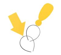 GALPADA 2 Fasce per Chioma Creative Freccia e Punto Esclamativo Accessori Divertenti per Feste di Halloween Carnevale e Compleanni Cerchietti Comodi e Facili da Indossare