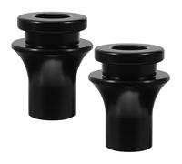 GALPADA 2 Pezzi Adattatore in Lega di Alluminio Filettatura Precisa e Compatibilità per Pomello Cambio Manuale M10x1.5 Nero per Sostituzione Trasmissione Fai-da-te