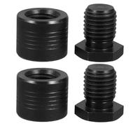 GALPADA 2 Pezzi Adattatore per Martinetto in Acciaio Nero Supporto Pesante, Compatibilità per Macchine Utensili e Officina Industriale