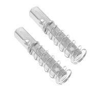 GALPADA 2 pezzi Barre Quadrate per Serratura Porta con Compressione Spinotti in Acciaio Inox Resistenti per Maniglie Porte Vintage e Telai Compatibili con Serrature Porte Esterne e Armadi