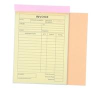 GALPADA 2 pezzi Blocchetto Ricevute Triplice Copia Autoricalcante Libretto Fatture per Piccole Imprese Carta Pulp Carbonless Pagine per Gestione Ordini e Registrazione Spese