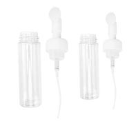 GALPADA 2 pezzi Bottiglie Schiuma Pet Trasparente con Spazzola Dispenser Ricaricabile per Shampoo Doccia e Lozione