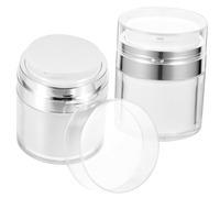 GALPADA 2 pezzi Bottiglie Vuote per Crema con Pompa Pressione Airless Contenitori Cosmetici Riutilizzabili con Fondo Antiscivolo per Lozioni e Prodotti Skincare da Viaggio