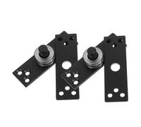 GALPADA 2 Pezzi Cerniera Pivot Girevole 360 Gradi in Acciaio Inossidabile Nero, Resistente All'umidità, Design Nascosto per Porte Interne e Ambienti Gravosi