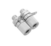 GALPADA 2 pezzi Connettori Audio Banana Plug Terminali per Amplificatori Socket Banana per Test Audio Sostituzione Facile e Sicura