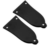 GALPADA 2 Pezzi Copertura per Truss Rod in Abs Nero per Chitarra Elettrica, Facile da Installare e Rimuovere, Protezione per Astina di Regolazione, Accessori per Chitarra