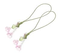 GALPADA 2 pezzi Cordini per Telefono con Ciondolo Tracolla Resistente e Decorativa per e Specchietto Auto Portachiavi Elegante e