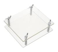 GALPADA 2 Pezzi Dispositivo di Correzione Carte in Acrilico e Metallo per Riparazione Completa, Facile da Usare, per Conservazione e Restauro di Carte da Gioco
