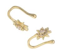 GALPADA 2 Pezzi Fake Nose U-shaped Nose in With Star Charm Non-piercing Septum Rings For Party And Daily Wear