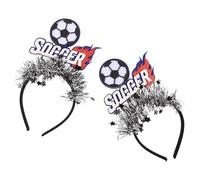 GALPADA 2 Pezzi Fascia Carnevale Non Tessuto per Chioma Materiale Sicuro p e Calcio per Festa Amplificazione Dell'entusiasmo Adulti Calcistico