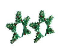 GALPADA 2 pezzi Fascia Natalizia con Albero di Natale e Pallina feste e Riunioni Familiari Accessorio Festivo Comodo e Versatile per Donne