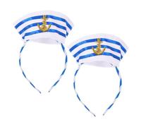 GALPADA 2 Pezzi Fascia per Chioma Cappello da Marinaio Accessorio Decorativo per Feste di Halloween e Banchetti Cosplay Effetto Fotografico