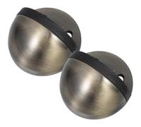 GALPADA 2 Pezzi Ferma Porta in Acciaio Inox con Base a Ventosa, Tartaruga | Porte della Camera e Bagno, Stabile Sul Pavimento, Riduce Urti, Stile Satinato Moderno