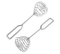 GALPADA 2 pezzi Frusta per Uova in Acciaio Inossidabile con Quadrato Sbattitore Manuale per e Impasti Utensile Antiruggine per Cucina Versatile