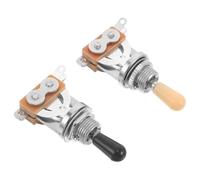 GALPADA 2 Pezzi Kit Cablaggio Manopole Del Volume Della Chitarra Cablaggio Della Chitarra Manopola Di Controllo Dei Bassi Manopola Del Volume Silver