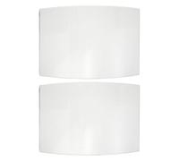 GALPADA 2 Pezzi Lente Protettiva in Vetro per Cappuccio Sabbiatura, Resistente All'usura e Confortevole, per Ambienti Industriali e Verniciatura, Sostituzione Visiera Casco