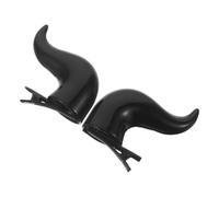 GALPADA 2 Pezzi Mollette Corna Diavolo Nere, Clip Comoda Sicura per Feste | Plastica e Metallo, Stile Gotico, per Danza e Serate in Maschera, Nero