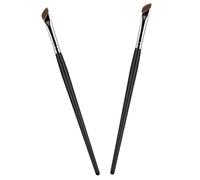 GALPADA 2 pezzi Pennelli Occhi Angolati Pennello Eyeliner e Sopracciglia con Setole Morbide e Manico per Applicazione Precisa e Veloce per Correttore e Ombretti