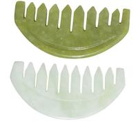 GALPADA 2 pezzi Pettine Massaggiant Naturale con Denti Larghi per del Capelluto Leggero Portatile e Delicato sulla Cute per Uso Domestico Viaggio