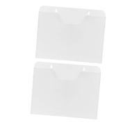 GALPADA 2 Pezzi Portadocumenti da Design Salvaspazio e Facile in Acrilico Trasparente A4 per Esposizioni al Dettaglio e Uffici Educativi