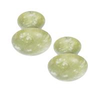 GALPADA 2 pezzi Rullo Jade Naturale e Gua Sha Massaggiatore Viso Ergonomico per Ridurre Rughe e Affaticamento Occhi Strumento Scraping per Tonificare e Rigenerare