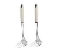GALPADA 2 pezzi Schiacciapatate Manuale Inossidabile per Purè e Verdure Utensili Leggeri e Ergonomici Facile da Riporre per Appenderlo