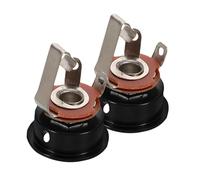 GALPADA 2 Pezzi Socket Jack per Chitarra Elettrica con Design Tazza Rotonda Connessione Stabile e Ottimizzazione del Parti Ricambio Compatibili con Vari Modelli