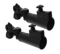 GALPADA 2 Pezzi Supporto Regolabile per Ombrello da Golf Carrello ABS Nero | Design Portatile e Robusto, Struttura Compatta, per Carrelli da Golf e Sedie a Rotelle, Stile Elegante