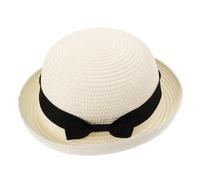 GALPADA 2 Pz Cappello di Paglia Estivo da Donna Cappelli da Sole Uomini Cappelli di Paglia per Cappello da Sole Floscio da Donna Cappello da Spiaggia in Paglia Cupola Bianca Uomo Pala