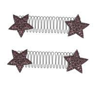 GALPADA 2 Pz forcina a stella dissetante secchi di vernice con coperchi kit accessori per acconciature Fermaglio per acconciature porta mollette per modellare i pettini per