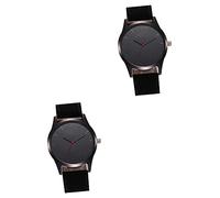 GALPADA 2 Pz gli uomini guardano orologi da uomo orologio d'affari io dal design semplice casual da uomo con in pelle analogico