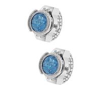 GALPADA 2 Pz orologio ad anello portatile lumino bell Qui se watch flip orologio minimalista da uomo gli uomini suonano adornare orologio a forma di anello orologio alla moda Lega di zinco