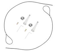 GALPADA 2 Set Chiavistello a Molla Cavo per Cancello da Giardino, Accessorio in Acciaio Inossidabile e Pvc, per Apertura e Chiusura Porte