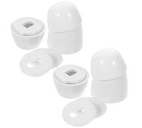 GALPADA 2 Set Copribulloni Resistente alla Deformazione in Plastica Abs Bianco per Wc Facile Installazione Accessori per Fissaggio Vaso Sanitario